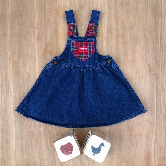 OshKosh B'gosh Other - Vintage Oshkosh B’Gosh denim overall Dress 4t